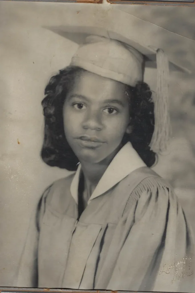 Dolores at her high school graduation