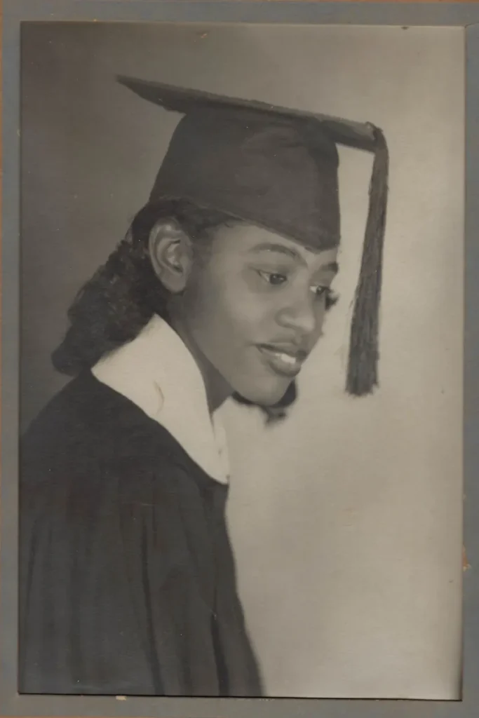 Dolores at her college graduation